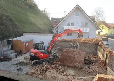 Baufirma – Haus bauen, Haus abreisen, Altbau Sanierung, Pflasterarbeiten Kreis Freiburg Breisgau Bauunternehmung-Gerber